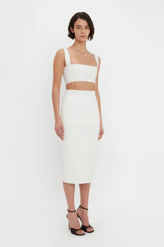 Shirts and Tops Women Victoria Beckham VB Body Strap Bandeau Top In White