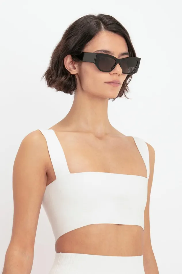Shirts and Tops Women Victoria Beckham VB Body Strap Bandeau Top In White