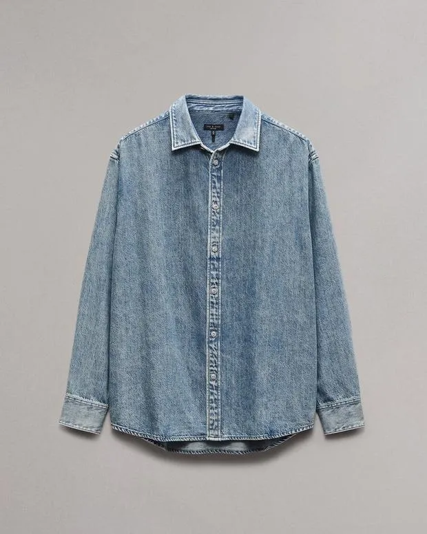 Shirts Men Rag and Bone Matthew Denim Shirt Corbin