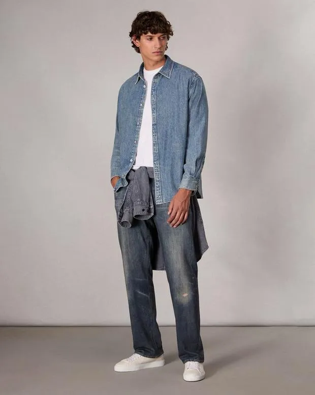 Shirts Men Rag and Bone Matthew Denim Shirt Corbin