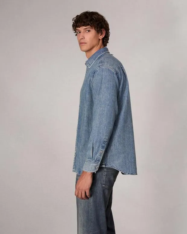 Shirts Men Rag and Bone Matthew Denim Shirt Corbin