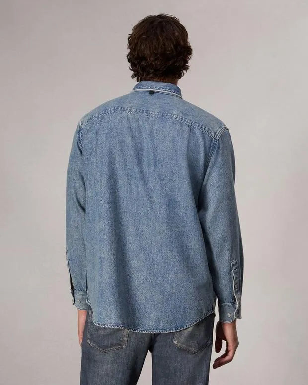 Shirts Men Rag and Bone Matthew Denim Shirt Corbin