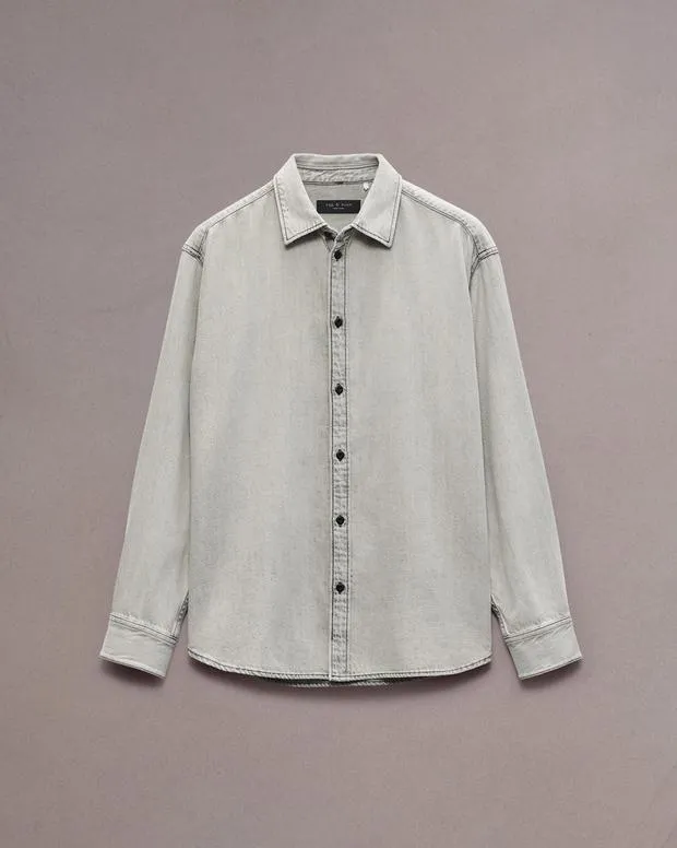 Shirts Men Rag and Bone Matthew Denim Shirt Smoke