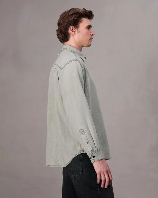 Shirts Men Rag and Bone Matthew Denim Shirt Smoke
