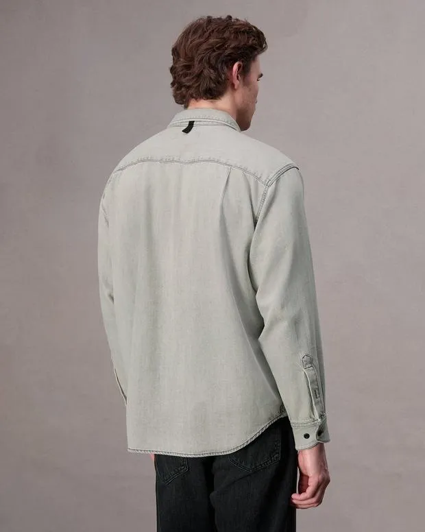 Shirts Men Rag and Bone Matthew Denim Shirt Smoke