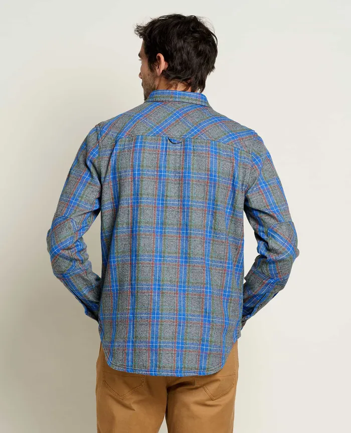 Shirts Ranchero Long Sleeve Shirt Cyan Windowpane ToadandCo Men8217s