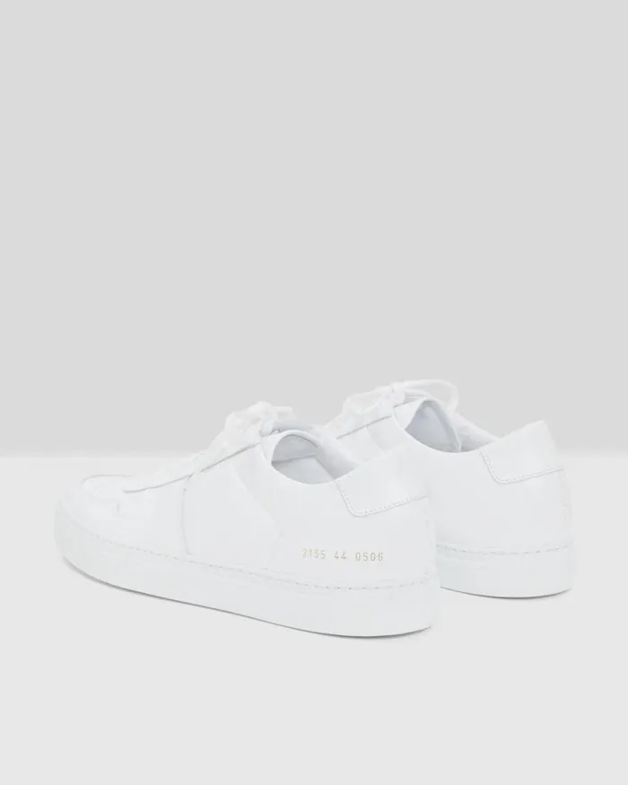 Shoes Men Theory Common Projects Mens BBall LowTop Sneakers White