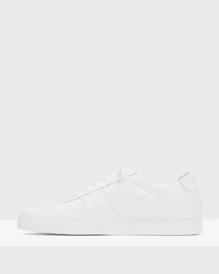 Shoes Men Theory Common Projects Mens BBall LowTop Sneakers White