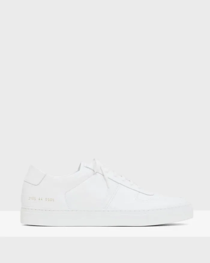 Shoes Men Theory Common Projects Mens BBall LowTop Sneakers White