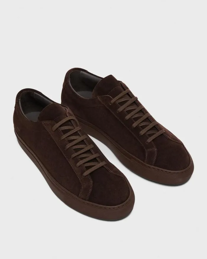 Shoes Men Theory Common Projects Mens Original Achilles Sneakers Dark Brown Shoes Men Theory Common Projects Mens Original Achilles Sneakers Dark Brown