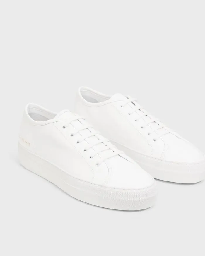 Shoes Women Theory Common Projects Womens Tournament LowTop Super Platform Sneakers White Shoes Women Theory Common Projects Womens Tournament LowTop Super Platform Sneakers White