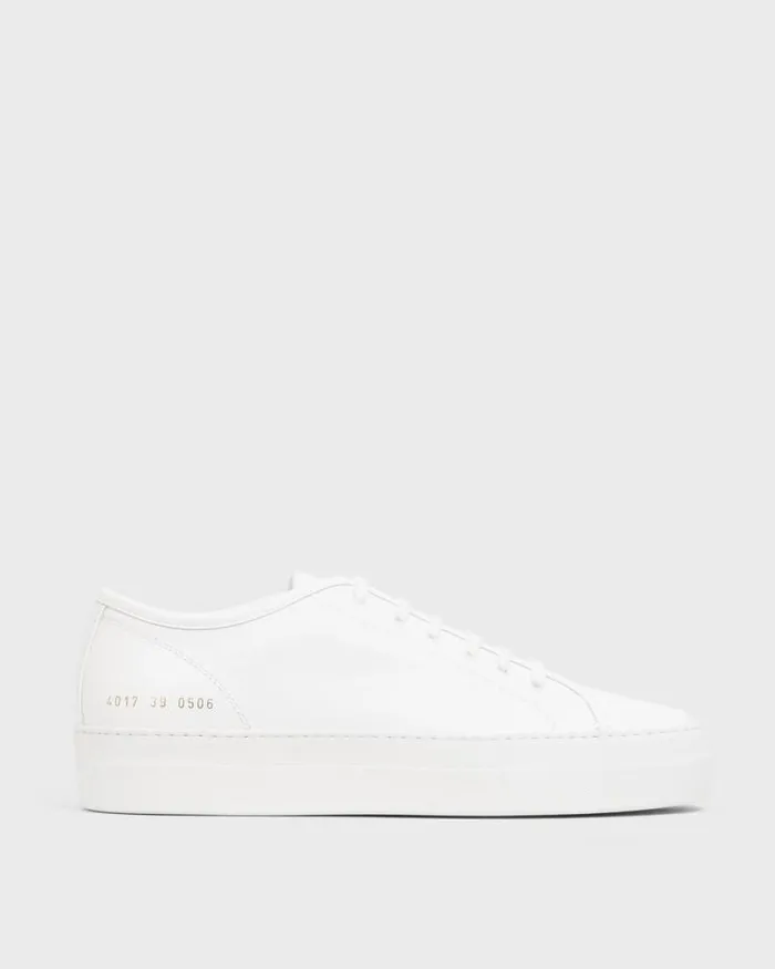 Shoes Women Theory Common Projects Womens Tournament LowTop Super Platform Sneakers White Shoes Women Theory Common Projects Womens Tournament LowTop Super Platform Sneakers White
