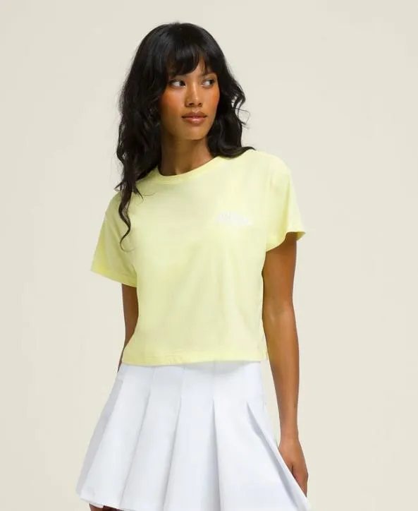 Short Sleeve Shirts Women Wilson W Harper Crop Tee Lemonade