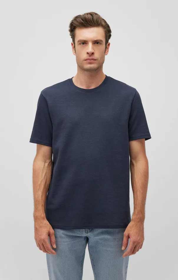 Short Sleeve TShirt In Collegiate Blue Men Mavi Jeans TShirts Short Sleeve TShirt In Collegiate Blue Men Mavi Jeans TShirts