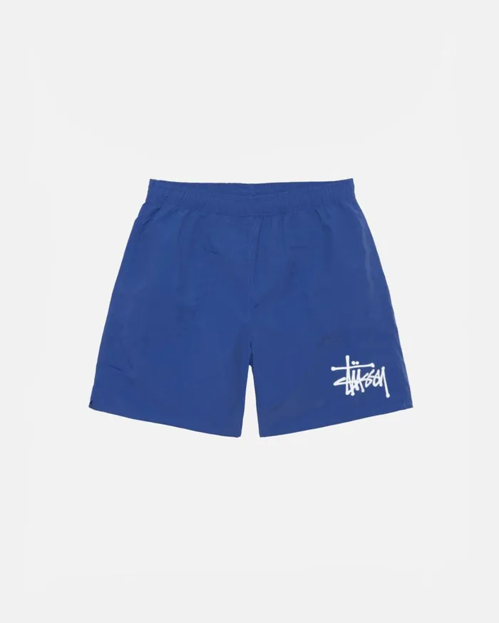 Shorts MenWomen Stussy WATER SHORT BIG BASIC Cobalt