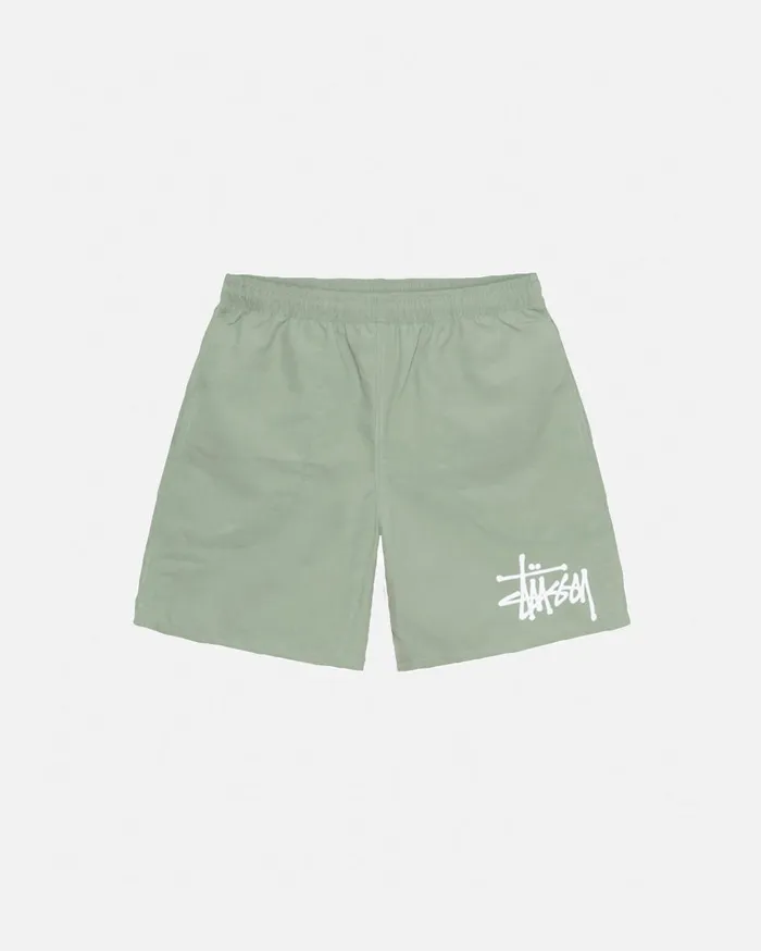 Shorts MenWomen Stussy WATER SHORT BIG BASIC Sage Shorts MenWomen Stussy WATER SHORT BIG BASIC Sage