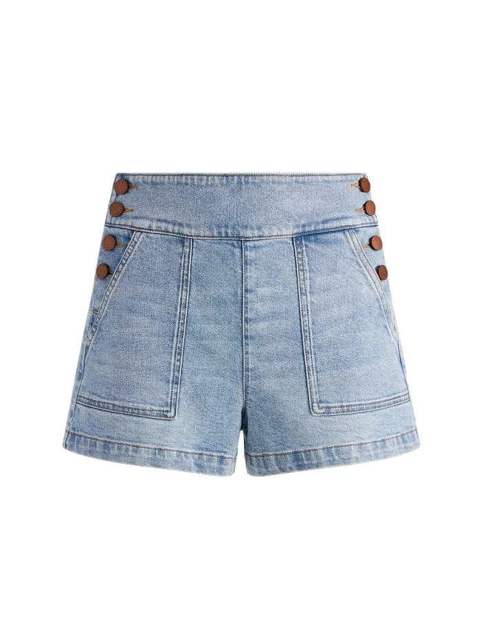 Shorts Women Alice Olivia Donald Jean Short Rockstar Blue
