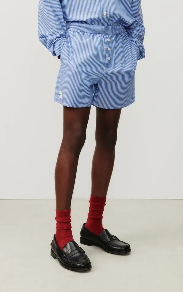 Shorts Zatybay Aqua Stripes Men American Vintage Shorts Shorts Zatybay Aqua Stripes Men American Vintage Shorts