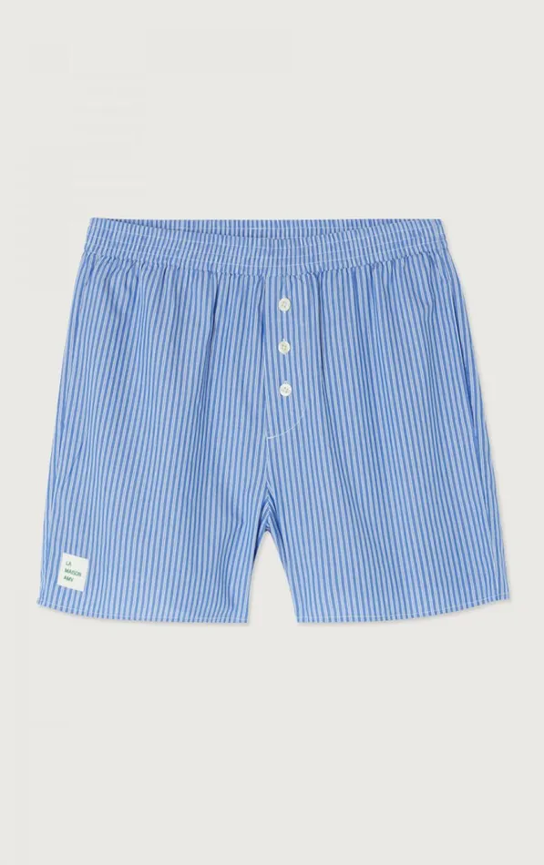 Shorts Zatybay Aqua Stripes Men American Vintage Shorts Shorts Zatybay Aqua Stripes Men American Vintage Shorts