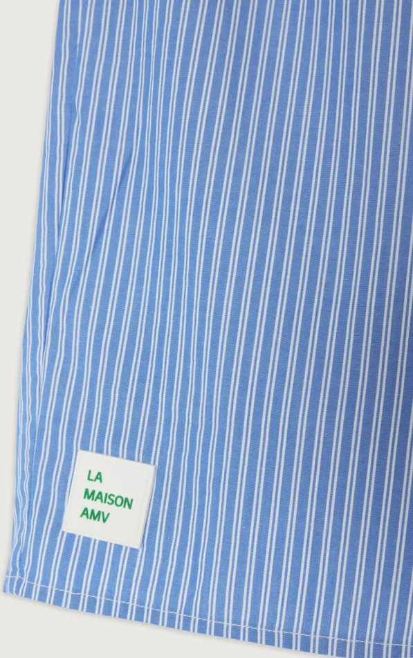Shorts Zatybay Aqua Stripes Men American Vintage Shorts Shorts Zatybay Aqua Stripes Men American Vintage Shorts