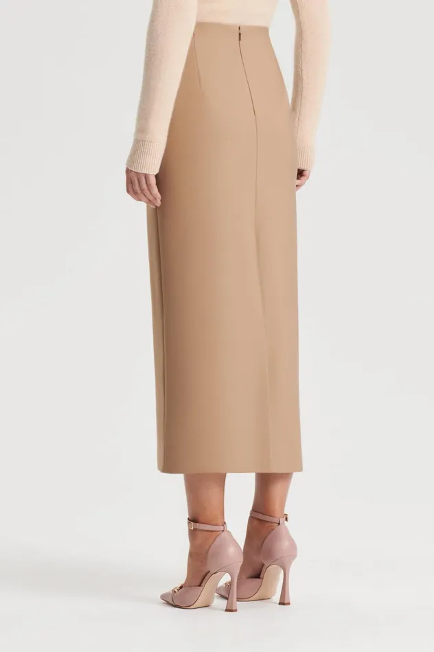 Skirts Women Scanlan Theodore MILANO PENCIL SKIRT Camel Skirts Women Scanlan Theodore MILANO PENCIL SKIRT Camel