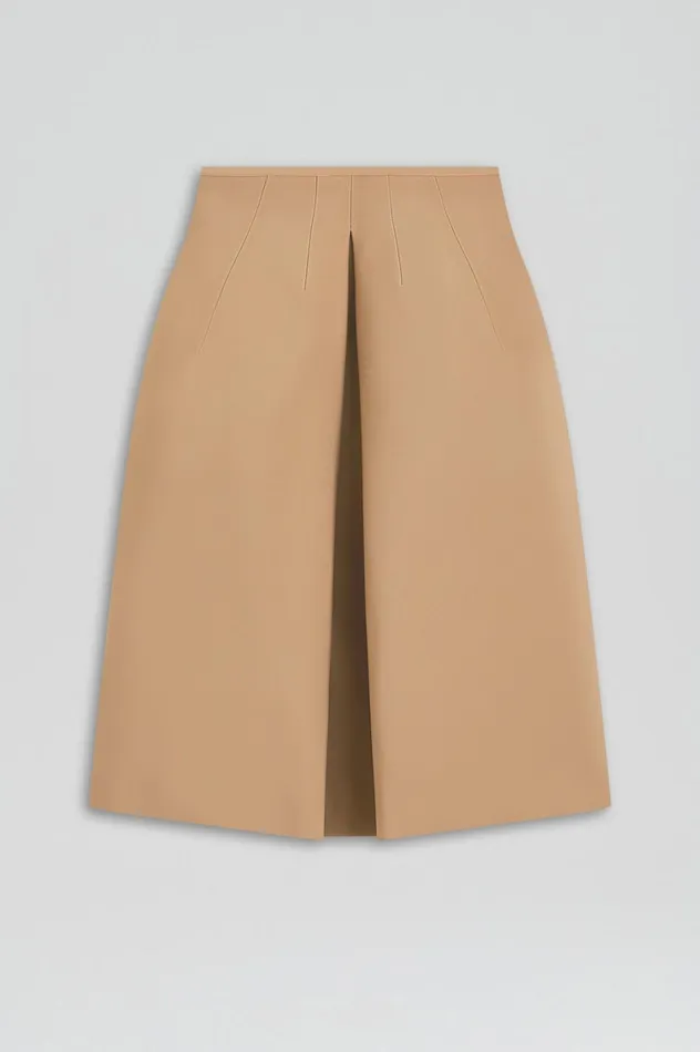Skirts Women Scanlan Theodore MILANO PLEAT SKIRT Camel Skirts Women Scanlan Theodore MILANO PLEAT SKIRT Camel