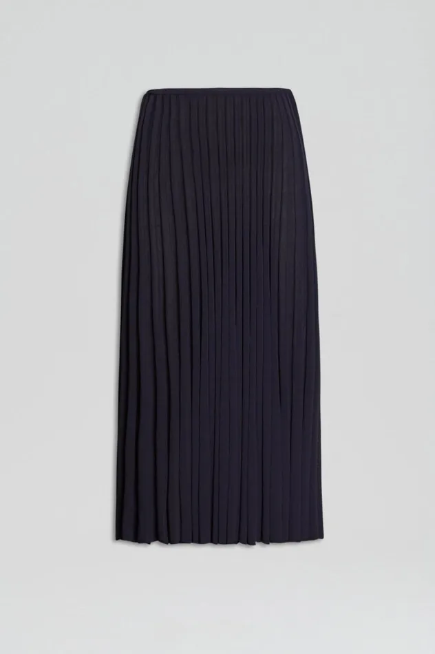 Skirts Women Scanlan Theodore PLEATED RIB SKIRT 16 Navy Skirts Women Scanlan Theodore PLEATED RIB SKIRT 16 Navy