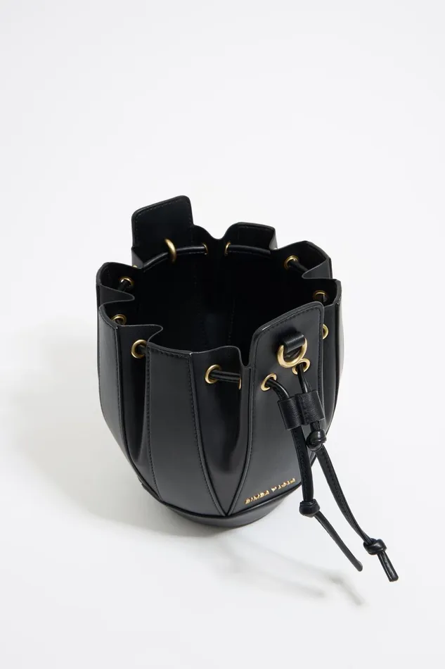 Small Black Leather Ball Bag Black Women Bimba Y Lola Crossbody Bags Small Black Leather Ball Bag Black Women Bimba Y Lola Crossbody Bags