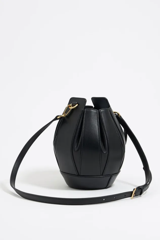 Small Black Leather Ball Bag Black Women Bimba Y Lola Crossbody Bags Small Black Leather Ball Bag Black Women Bimba Y Lola Crossbody Bags