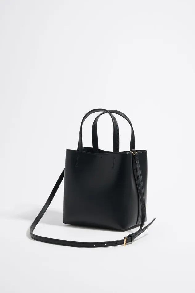Small Black Leather Chihuahua Bag Black Women Bimba Y Lola Crossbody Bags