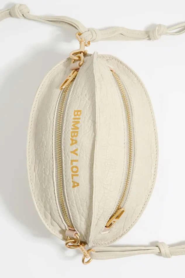 Small Bone Leather Pelota Bag Bone Women Bimba Y Lola Crossbody Bags Small Bone Leather Pelota Bag Bone Women Bimba Y Lola Crossbody Bags