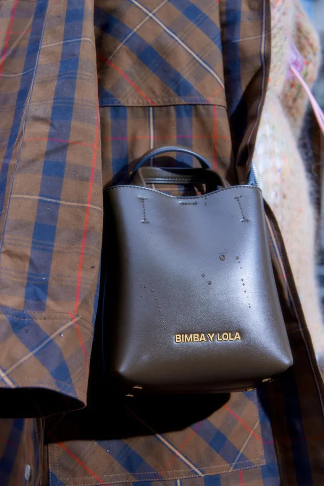 Small Olive Leather Chihuahua Bag Olive Women Bimba Y Lola Handbags