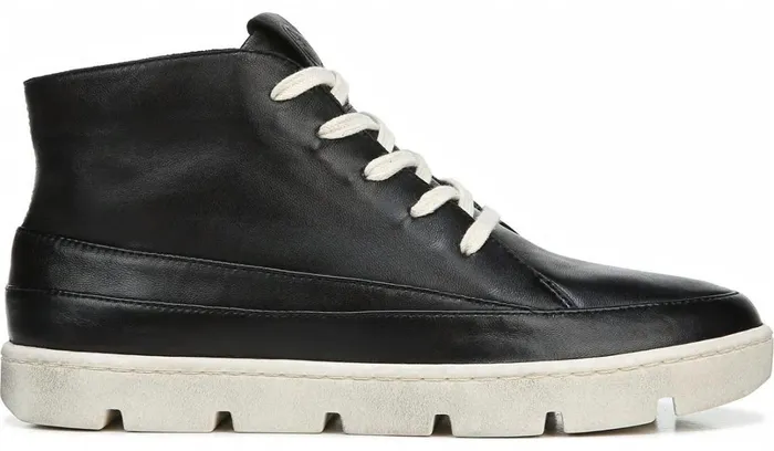 Sneakers Women Franco Sarto Franco Pryce Mid Top Sneaker Black Leather