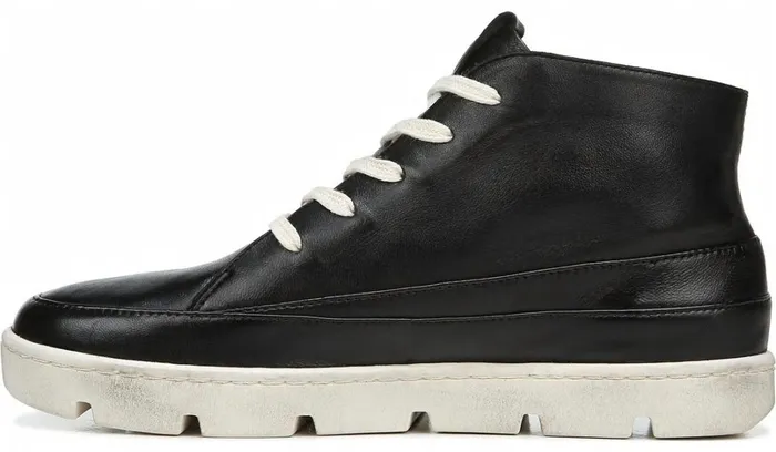 Sneakers Women Franco Sarto Franco Pryce Mid Top Sneaker Black Leather