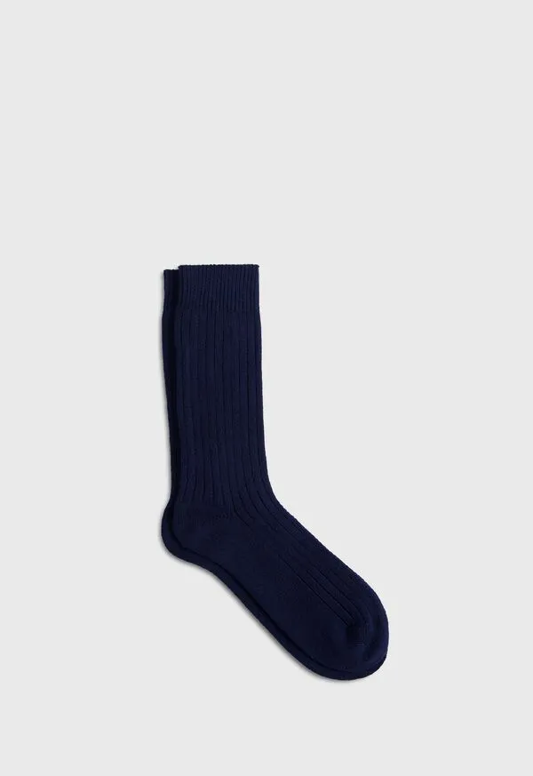 Socks Mens Ribbed Sport Crew Sock Black Paulstuart