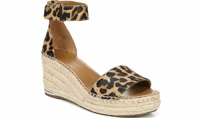 Spadrilles Women Franco Sarto Franco Clemens Espadrille Wedge Sandal Leopard Calf Hair Spadrilles Women Franco Sarto Franco Clemens Espadrille Wedge Sandal Leopard Calf Hair