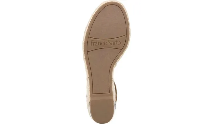 Spadrilles Women Franco Sarto Franco Clemens Espadrille Wedge Sandal Leopard Calf Hair