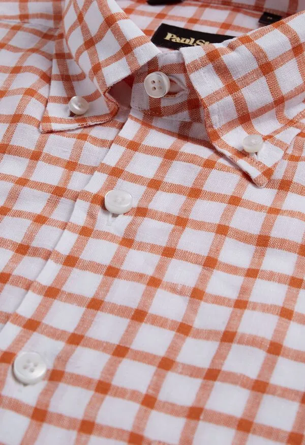 Sport Shirts Paulstuart Mens Linen Windowpane Sport Shirt BlueWhite Sport Shirts Paulstuart Mens Linen Windowpane Sport Shirt BlueWhite