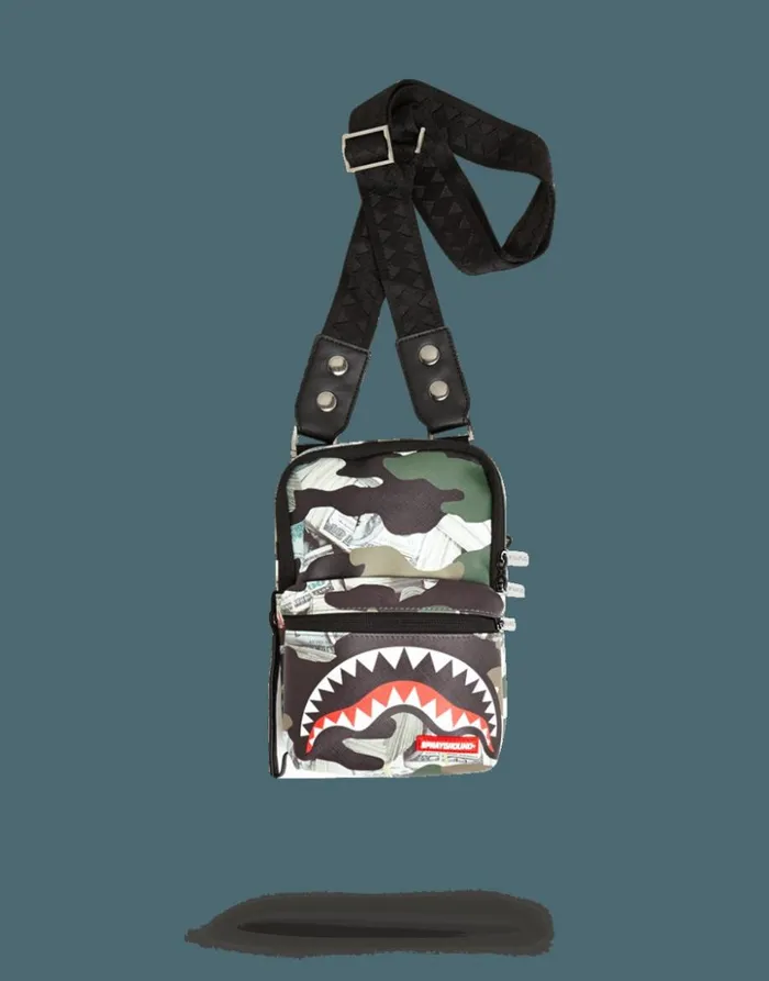 SPRAYGROUND CAMO MONEY SHARK SLING Bags