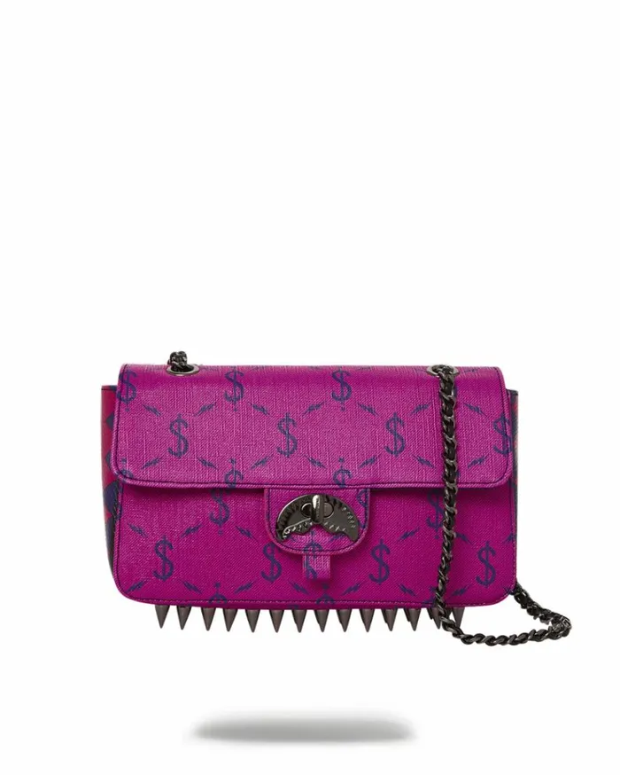SPRAYGROUND NAPDRAGON GOLD CHAIN SHARK HANDBAG Bags