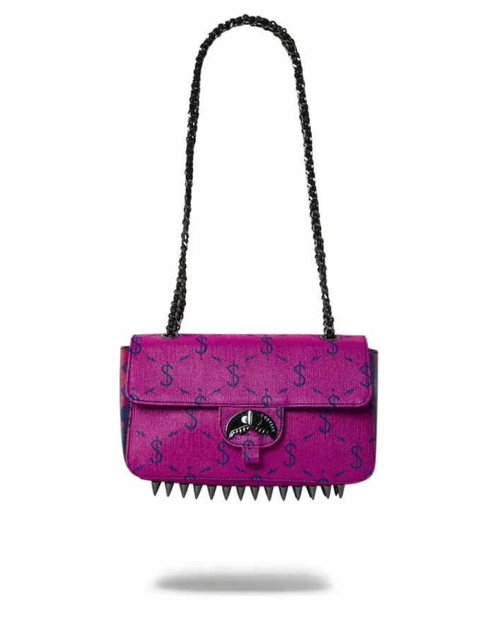SPRAYGROUND NAPDRAGON GOLD CHAIN SHARK HANDBAG Bags
