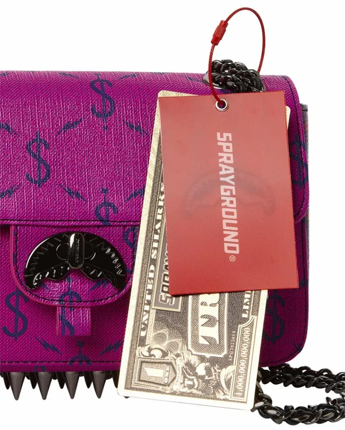 SPRAYGROUND NAPDRAGON GOLD CHAIN SHARK HANDBAG Bags