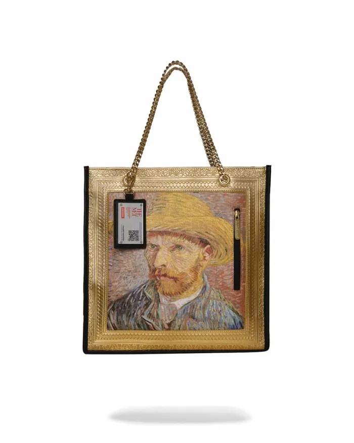 SPRAYGROUND THE MET VAN GOGH FRAMED SELFPORTRAIT TOTE Bags