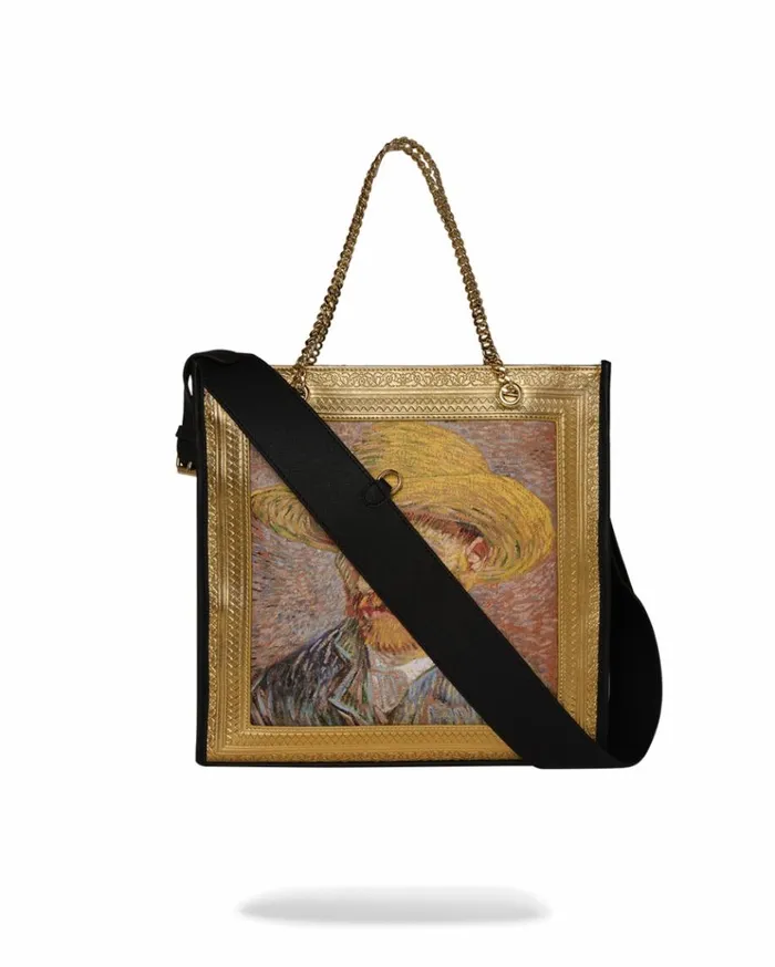 SPRAYGROUND THE MET VAN GOGH FRAMED SELFPORTRAIT TOTE Bags