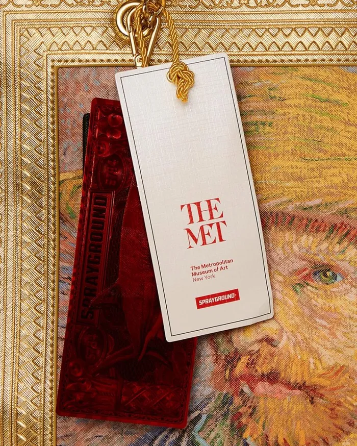 SPRAYGROUND THE MET VAN GOGH FRAMED SELFPORTRAIT TOTE Bags