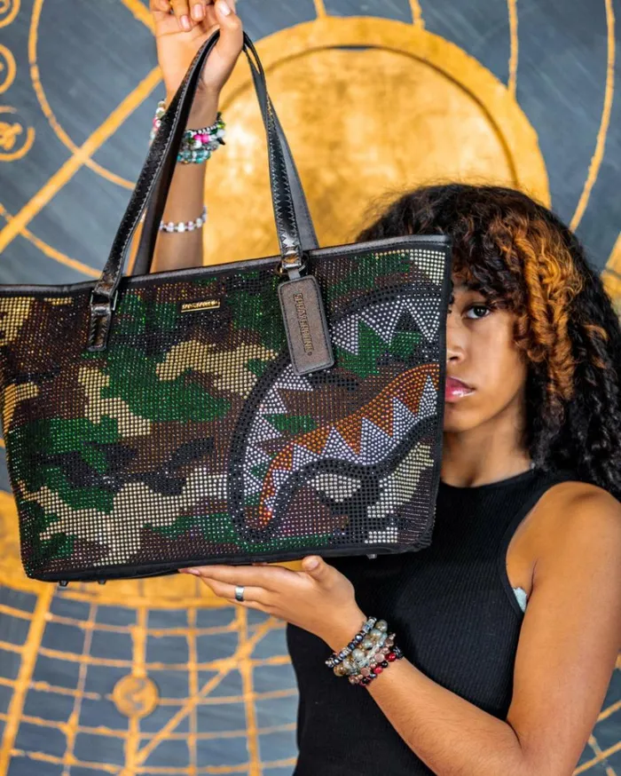 SPRAYGROUND TRINITY CAMO TOTE Bags