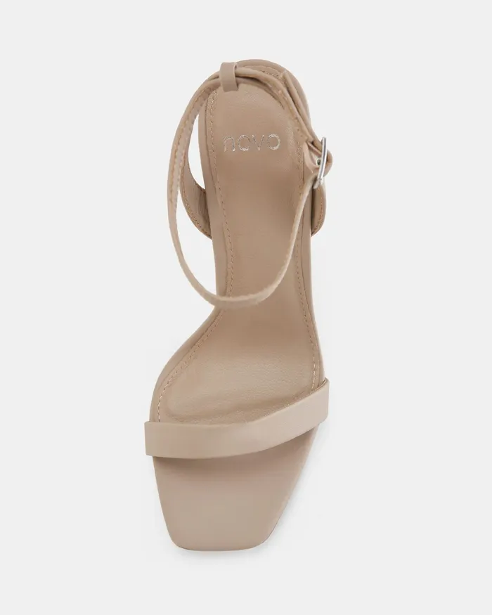 Stilettos METROPOLITAN NUDE Open Toe Heels NOVO Shoes Women