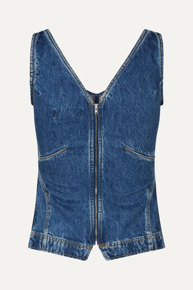Stine Goya Denim SGEliana Denim Top 8211 Trompe L039oeil 8211 Women