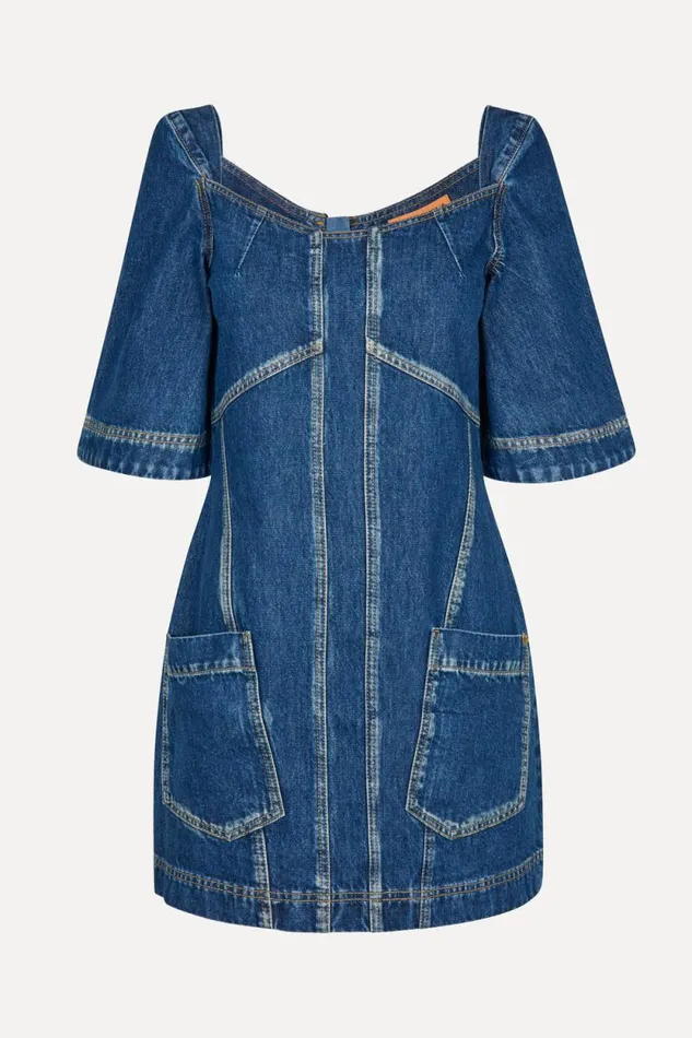 Stine Goya Denim SGYvonne Denim Dress 8211 Trompe L039oeil 8211 Women