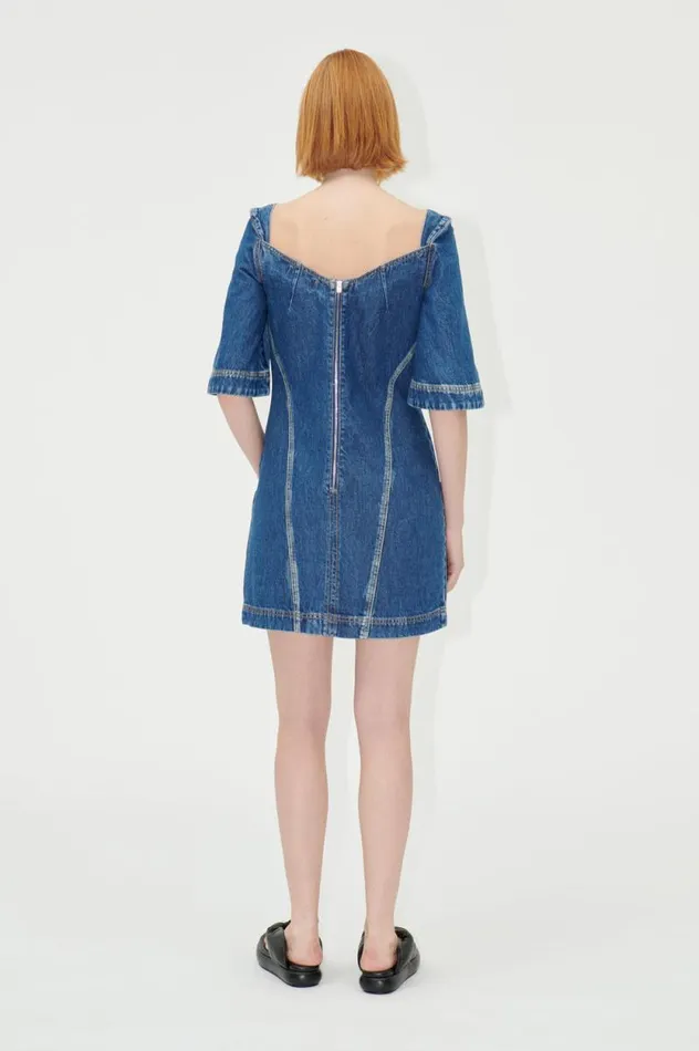 Stine Goya Denim SGYvonne Denim Dress 8211 Trompe L039oeil 8211 Women